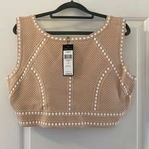 New with tags BCBG crop top and skirt set